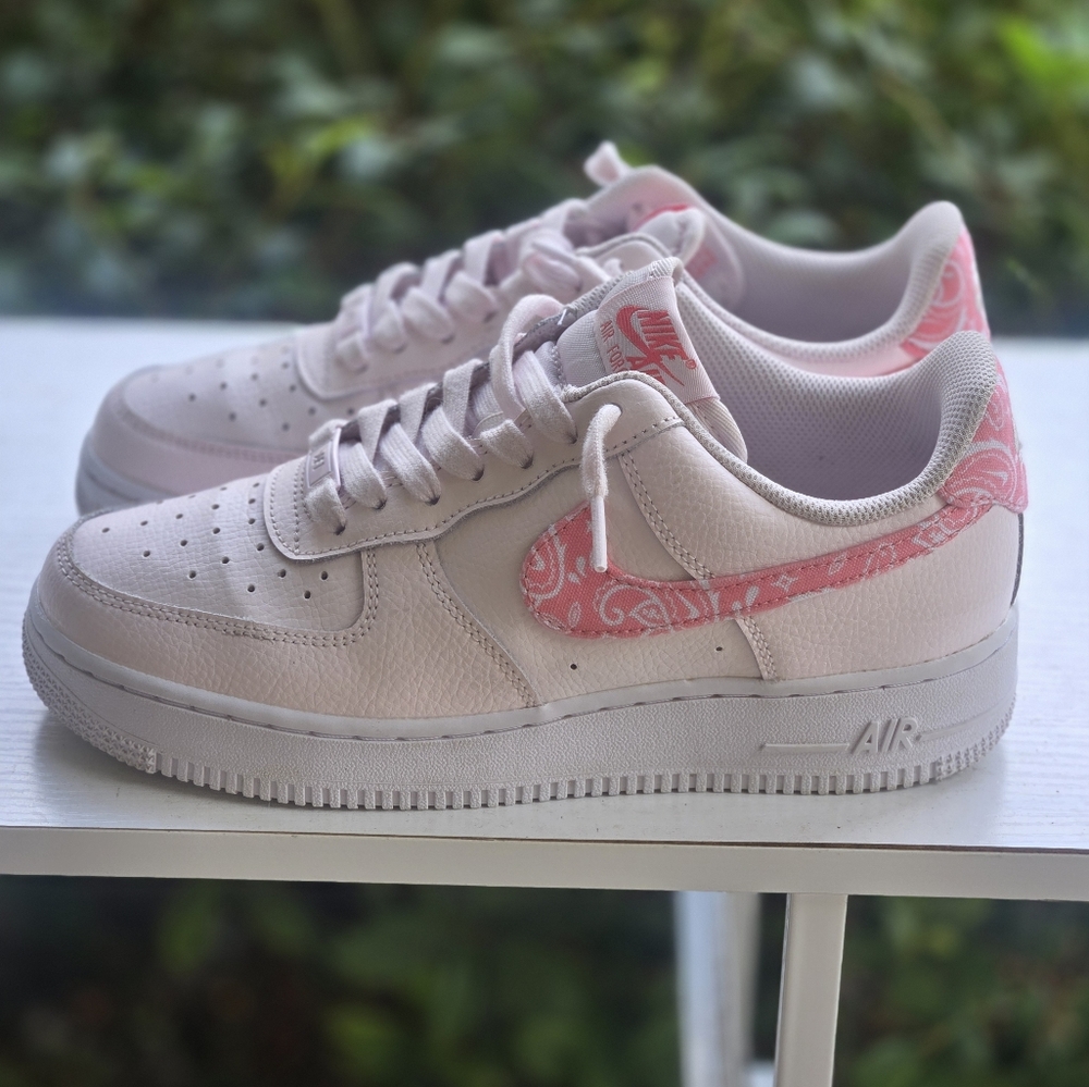 Nikes Air Force Ones Pink Women's Sneakers